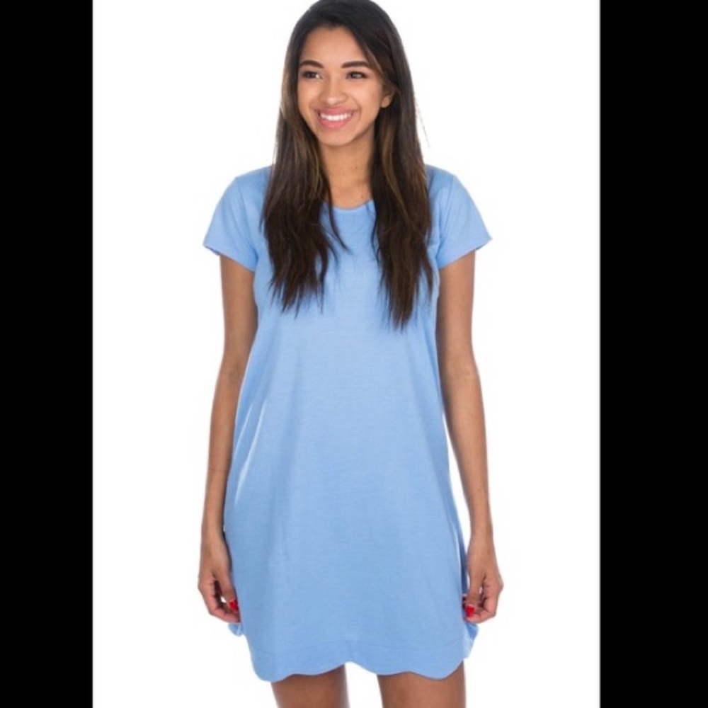 Lauren James Delta Blue Hailey Dress NWT comfy casual
